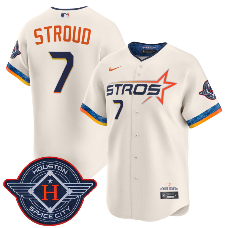 Men Houston Astros #7 Stroud cream 2025 City Connect Vapor Limited Stitched Jersey